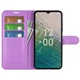 Класичний чохол-книжка Deexe Book Type для Nokia C32 - Purple - зображення 2