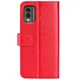 Класичний чохол-книжка Deexe Wallet Style для Nokia C32 - Red - зображення 5