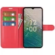 Класичний чохол-книжка Deexe Book Type для Nokia C32 - Red - зображення 2
