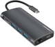 Hub USB-C NATEC Fowler 2 USB Type-C na 3xUSB3.0+HDMI+RJ45+Port SD+PD (NMP-1773) - obraz 1