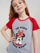 Детская летняя пижама для девочки Disney 2200009096 110-116 см Красная (8445484110234) - изображение 6