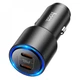 Автомобільне зарядне Hoco NZ3 Clear way 40W dual port PD Чорний - зображення 4