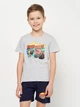Детская летняя пижама для мальчика Disney BMM 52 04 115 128 см Серый/Синий (5904009157732) - изображение 1