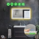 Прямоугольное зеркало с LED подсветкой 110 на 70 см, с двумя сенсорами и подогревом, модель Marita La Mir (Maritag127) - изображение 2