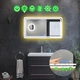 LED-зеркало 70x60см, с тремя сенсорами, часами, подогревом и линзой с подсветкой, модель Ottavia (Ottaviag11) - изображение 2