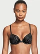 Бюстгальтер с пуш-ап черного цвета с принтом VICTORIA'S SECRET Sexy Tee р. 80С/36С арт. 30500 - изображение 1