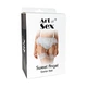 Підтяжки для панчох білого кольору Art of Sex Sweet Angel розміри від XS до 2XL - зображення 3