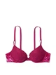 Мережевний бюстгалтер з пуш ап малинового кольору VICTORIA'S SECRET Sexy Tee р. 75А/34А арт. 30490 - зображення 3