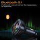 Автомобильный FM ФМ модулятор Terra T08, Bluetooth 5.1, трансмиттер, вольтметр, USB зарядка QC 3.0 - изображение 2