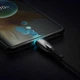 Кабель Type-C на Type-C з підсвічуванням Baseus Glimmer Series Fast Charging (2m, 100W, 5A, 480Mbps). Black - зображення 6