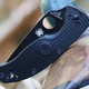 Складаний ніж Spyderco Tenacious FRN Black Blade C122PBBK - зображення 9