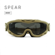 Тактична маска WILEY X SPEAR Smoke/Clear/Rust Tan Frame (3 лінзи) Койот SP293DLT - зображення 5