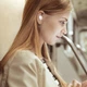 Беспроводные вакуумные Bluetooth наушники Baseus Encok TWS WM01 с микрофоном и зарядным кейсом белые - изображение 6