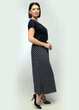 Жіночий літній легкий комплект з мереживом, спідниця та блузка For women М-168 50 Темно-синій - зображення 3