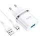 Зарядное устройство HOCO Type-C Cable Ardent single port charger set N1 | 1USB, 5V/2.4A, 12W | white - изображение 1