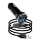 Адаптер автомобильный Hoco Type-C Cable Superior dual port Car charger set Z40 |2USB, 2.4A| черный - изображение 1