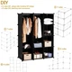 Пластиковый складной шкаф HCX Storage Cube Cabinet «МР 312-62» Черный (31262) - изображение 5