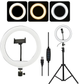 Селфі лампа кільцева (на usb) RING FILL LIGHT BD-360 (36 см.) з тримачем для телефона та штативом, 14 Вт - изображение 1