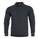 Тактическое поло с длинным рукавом Pentagon ANIKETOS LONG POLO K09013 Small, Чорний - изображение 1