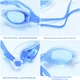 Очки для плавания детские/подростковые Newt Swim Goggles Голубые (NE-PL-600-BL) - изображение 2