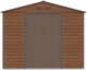 Садовий будинок металевий MONTREAL 9x8 Walnut 003397 коричневий - зображення 4