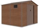 Садовий будинок металевий MONTREAL 9x8 Walnut 003397 коричневий - зображення 5