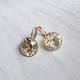 Позолоченные серьги Hand Made с кристаллами Swarovski светло-янтарнвого оттенка - изображение 1