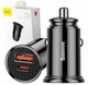 Автомобільний зарядний пристрій Baseus CCALL-YS01 Circular Plastic A+C 30Вт PD3.0 QC4 USB / USB Type-C Black - зображення 4