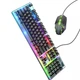 Набор мышь и клавиатура мембранная Hoco GM18 Luminous проводная USB с RGB-подсветкой Черный - изображение 2