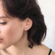 Золоті сережки з аметистом і фіанітами. - зображення 3