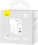 Ładowarka sieciowa Baseus GaN5 Pro Fast Charger C+U 100W EU (Z kablem Type-C do Type-C 100W 20V/5A 1 m) Biała (CCGP090202) - obraz 5