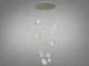 Современная подвесная LED люстра Diasha для лестниц, 32W, цвет золото 3008-18G-LS - изображение 1