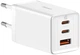 Ładowarka sieciowa Baseus GaN5 Pro 65W 2 x Type-C + USB + Cable Type-C to Type-C 100W Biały (CCGP120202) - obraz 1