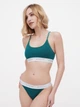 Комплект женского белья (топ + трусики-бикини) хлопковый Apriori Bralette Tanga 30403 M Темно-зеленый (ROZ6400033795) - изображение 3