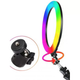 Кольцевая LED лампа для съемки с держателем телефона XPRO 3D-33RGB USB 33cm (40921-3D-33RGB) - изображение 3