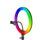 Кольцевая LED лампа для съемки с держателем телефона XPRO 3D-33RGB USB 33cm (40921-3D-33RGB) - изображение 5