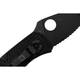 Ніж Spyderco Ambitious FRN Black Blade Serrator (C148SBBK) - зображення 4