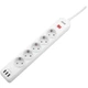 Сетевой фильтр питания 2E 5XSchuko, 3G1.5мм, 3USB-A, 2м, white (2E-SP515M2USBWH) - изображение 3