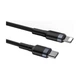 Дата кабель USB-C to Lightning 1.0m 18W 2.1A Cafule Black-Grey Baseus (CATLKLF-G1) - изображение 4