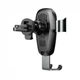 Автотримач для телефона з бездротовою зарядкой Baseus Metal Gravity Car Mount (WXYL-B0A) - изображение 5