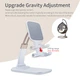 Держатель для телефона Essager Knight Foldable Desk Mobile Phone Holder Stand White (EZJZM-QS02) - изображение 9