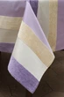 Cкатерть Kayra “Шенилловая полоска” цветная, 165×300 cм Лиловый - изображение 3