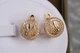 Серьги Xuping Jewelry герб Слава Украине 1.3 см золотистые - изображение 2