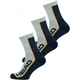 Носки Head Performance Short Crew 43-46 3 пары (781010001-870) gray/blue - изображение 2