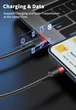 Магнітний кабель USLION USB Type-C 3A для швидкої зарядки та передачі данних Red 1м (US0163R.1) - зображення 2