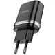 СЗУ HOCO N1 1USB/2.4A + USB - Lightning 12pc, сетевое зарядное устройство, Черный - изображение 1