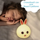 Ночной светильник RGB Силиконовый Кролик Rabbit Silicone Lamp LY-271, Розовый - изображение 8