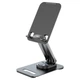 Підставка для планшета та телефону настільна HOCO Fun dual axis 360 rotating (4,5"-12,9", Метал). Black - зображення 1