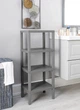 Стеллаж этажерка на 4 полки, M&T Displays, пластик, 38х29х100 см, серый - изображение 2