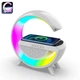 Багатофункціональна смарт лампа RGB нічник AS-K10 з бездротовою зарядкою для телефона Bluetooth колонкою та будильником 3в1 - зображення 1